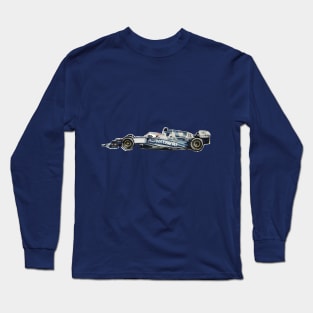 Racing Car in watercolours pattern illustration, Formula 1 watercolours Long Sleeve T-Shirt